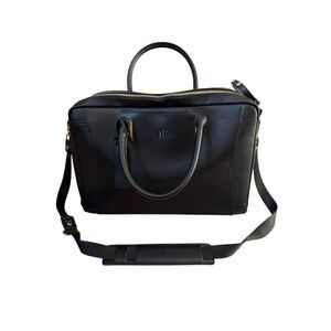 La Mansio One Half Pack Travel Work Bag‎ Leather Shoulder Black